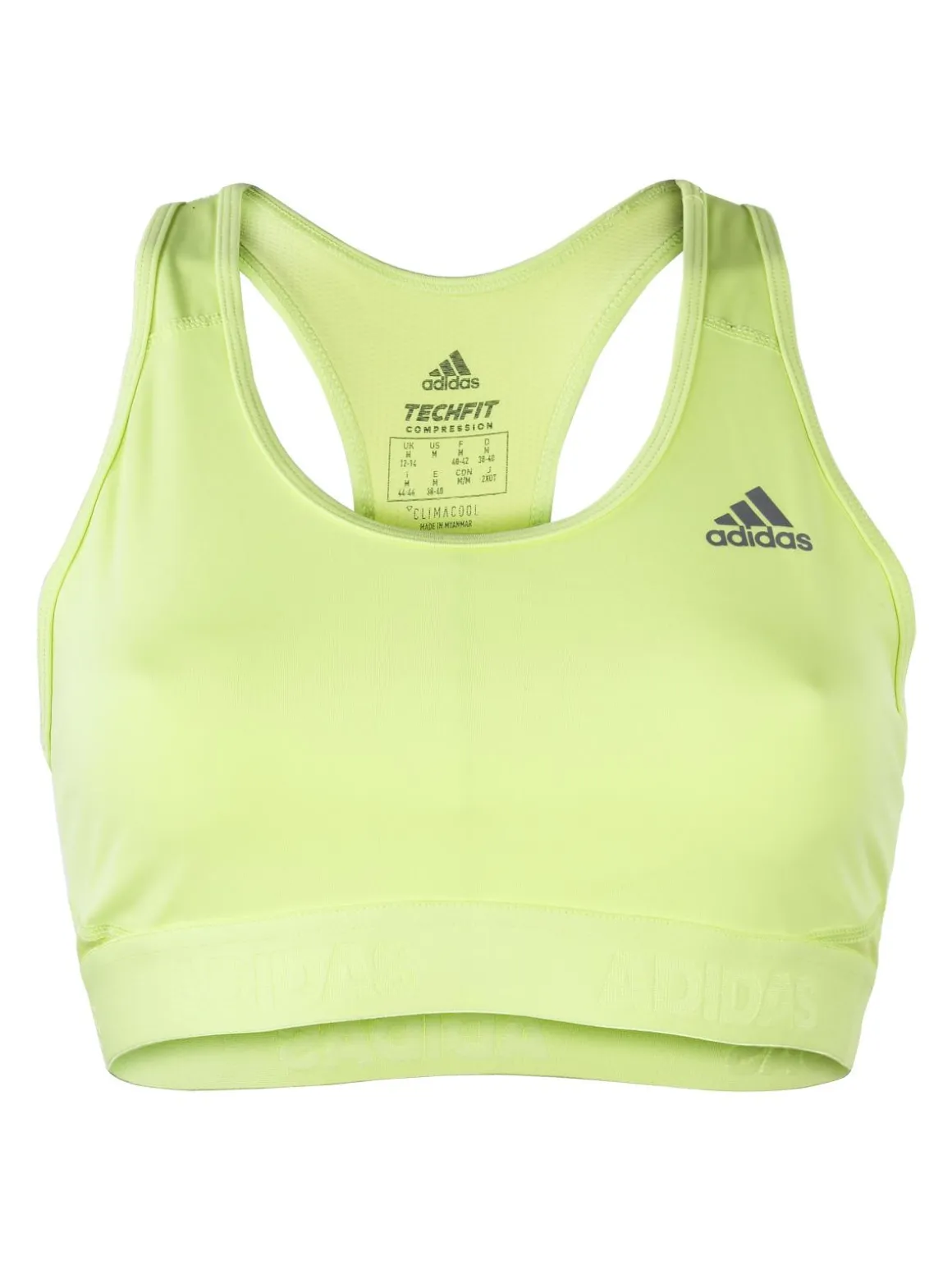 Adidas Alphaskin sport reggiseno verde