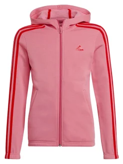 Adidas Felpa da bambina con cappuccio e zip