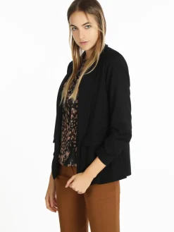Aefan Blazer donna tinta unita senza chiusura