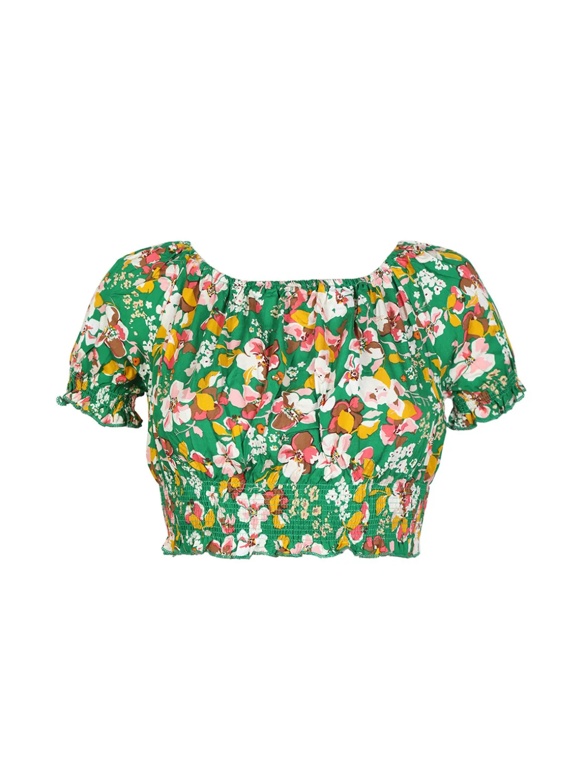 Airisa Blusa a fiori cropped donna