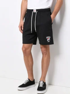 Aki Bermuda sportivi da uomo in cotone con coulisse