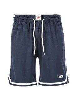 Aki Bermuda sportivi da uomo in felpa con coulisse e strisce laterali