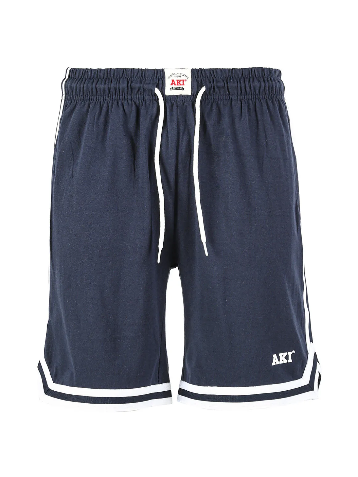 Aki Bermuda sportivi da uomo in felpa con coulisse e strisce laterali