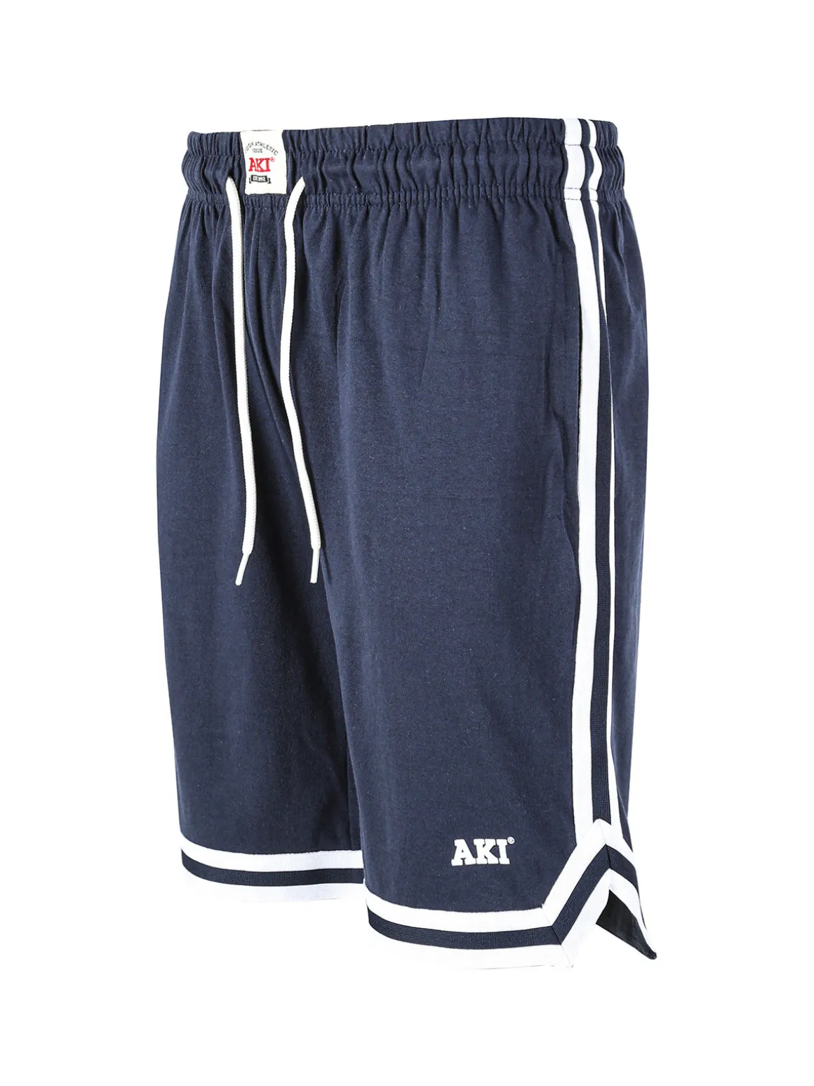 Aki Bermuda sportivi da uomo in felpa con coulisse e strisce laterali
