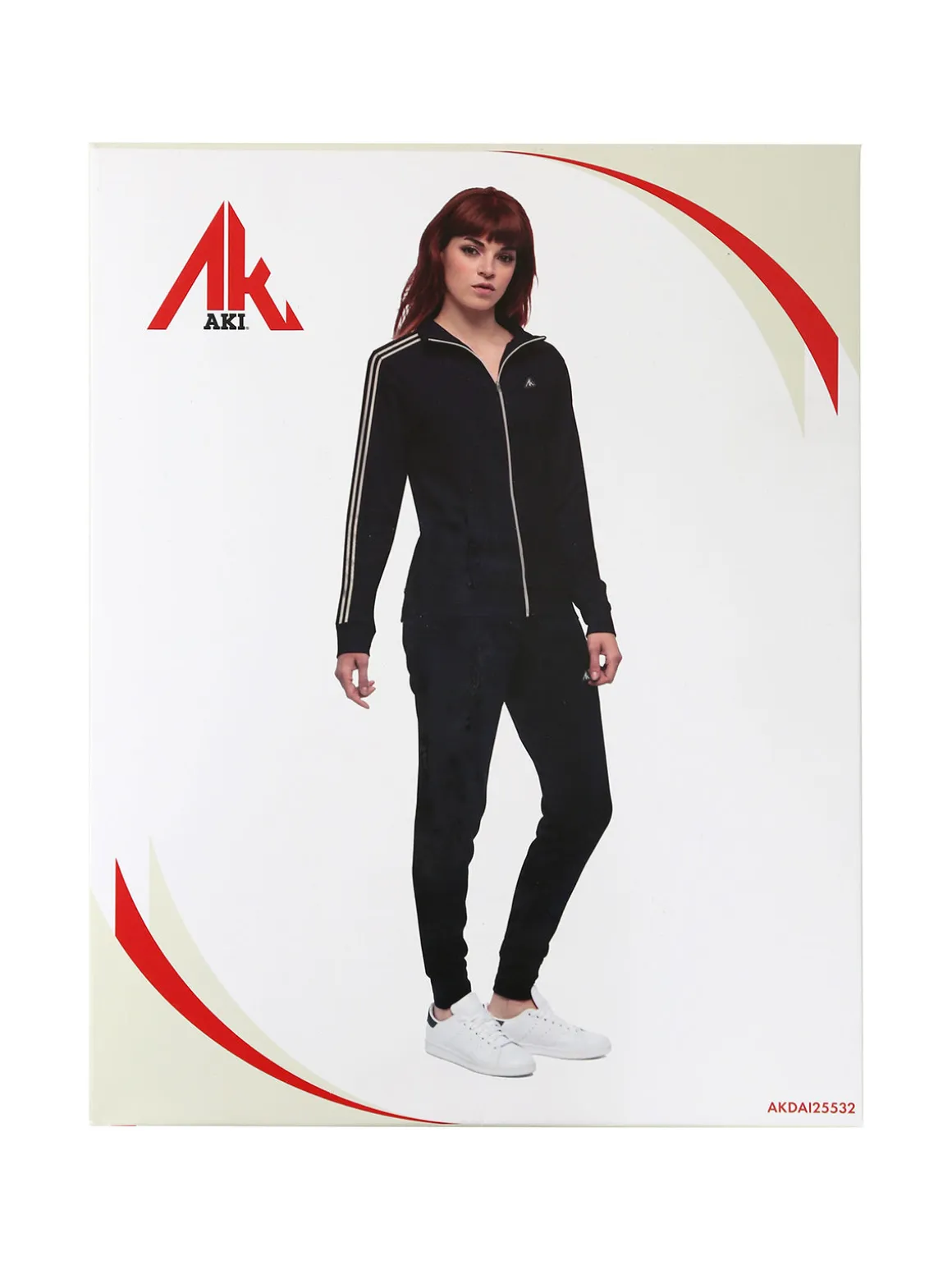 Aki Completo tuta da donna con zip intera e interno felpato - blu scuro
