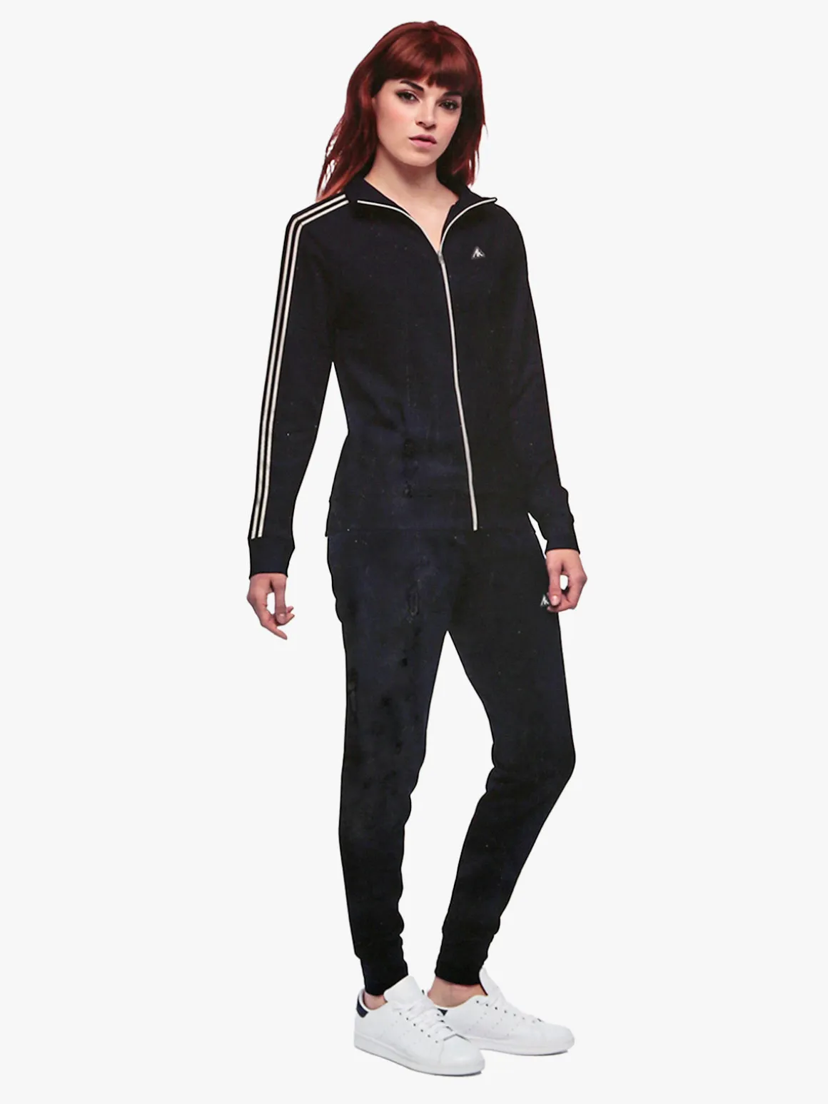 Aki Completo tuta da donna con zip intera e interno felpato - blu scuro