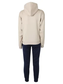 Aki Completo tuta da donna full zip con cappuccio - naturale
