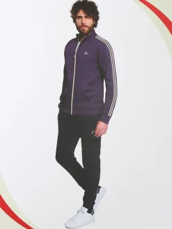 Aki Completo tuta da uomo con zip intera e interno felpato - bluette