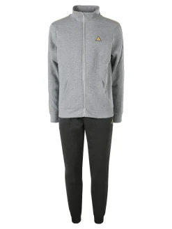 Aki Completo tuta da uomo con zip intera e interno felpato - grigio