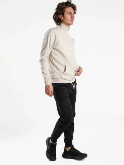 Aki Completo tuta da uomo felpato con zip intera - naturale