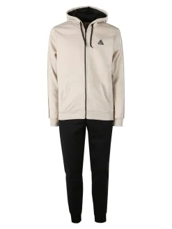 Aki Completo tuta da uomo full zip con cappuccio e interno felpato - naturale