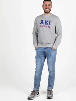 Aki Felpa girocollo da uomo leggera