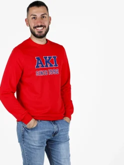 Aki Felpa girocollo da uomo leggera