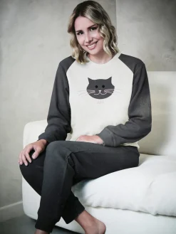 Aki Pigiama da donna lungo in pile