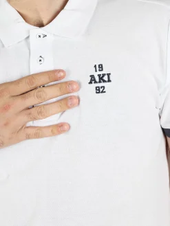 Aki Polo da uomo in cotone a maniche corte