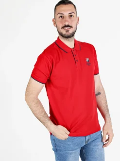 Aki Polo da uomo in cotone a maniche corte