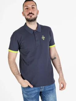 Aki Polo da uomo in cotone a maniche corte