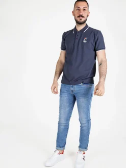 Aki Polo da uomo in cotone a maniche corte