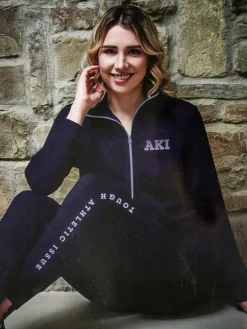 Aki Tuta sportiva da donna felpata con zip