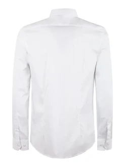 Akusawa Camicia uomo slim fit tinta unita