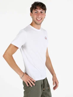 Aky T-shirt uomo girocollo in cotone - bianco