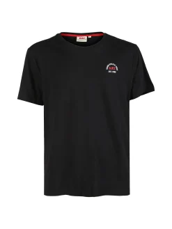 Aky T-shirt uomo girocollo in cotone - nero