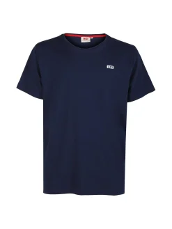 Aky T-shirt uomo in cotone tinta unita - blu scuro
