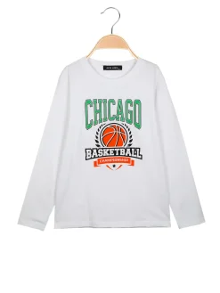 Alta Linea T-shirt da bambino a maniche lunghe in cotone