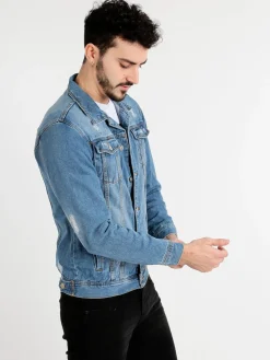 Always Jeans Giacca jeans da uomo con taschini