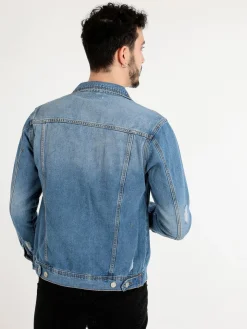 Always Jeans Giacca jeans da uomo con taschini