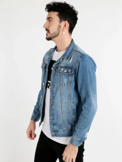 Always Jeans Giacca jeans da uomo con taschini