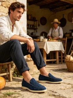 Amerigo Vespucci Mocassini in pelle da uomo