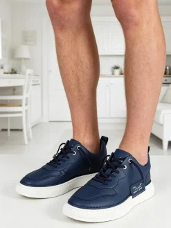Amerigo Vespucci Sneakers basse da uomo con lacci elastici