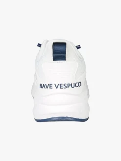 Amerigo Vespucci Sneakers da uomo con lacci elastici - bianco