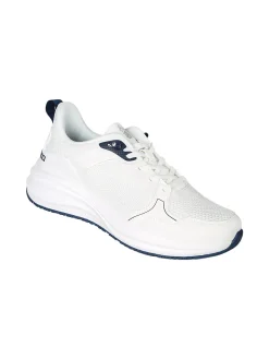 Amerigo Vespucci Sneakers da uomo con lacci elastici - bianco