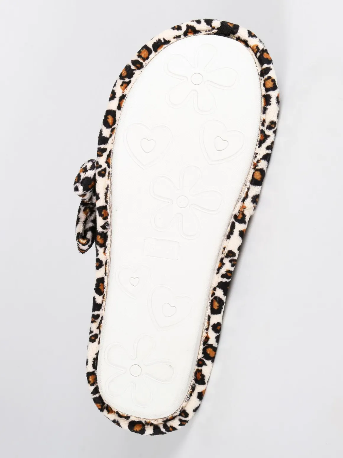 Amix Pantofole leopardate con fiocco
