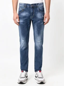 Andrea Falco Jeans da uomo slim fit con strappi - jeans