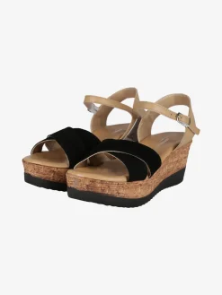 Andrea Pierago Sandali donna in pelle con zeppa