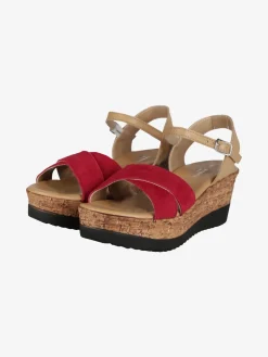 Andrea Pierago Sandali donna in pelle con zeppa
