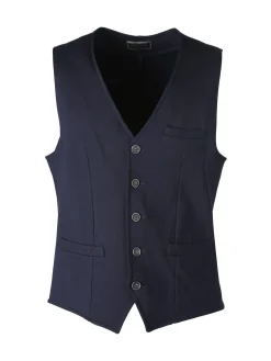 Andy Don B Gilet classico da uomo con bottoni - blu scuro