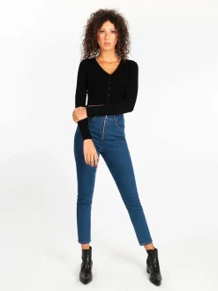 Angelica 2000 Jeans donna skinny a vita alta