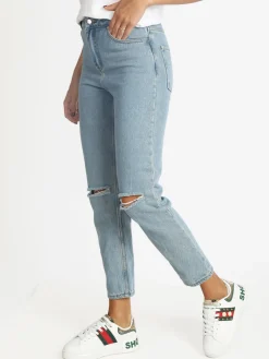 Angelica 2000 Jeans mom con strappi