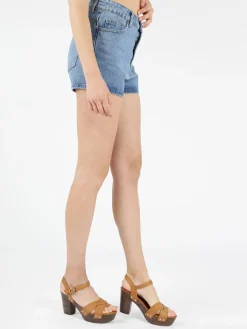 Angelica 2000 Shorts di jeans a vita alta