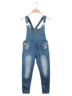 Angel Kids Salopette da bambina in jeans
