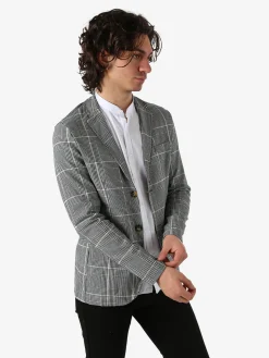 Ange Wear Blazer da uomo in pied de poule