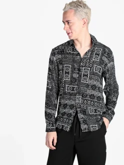 Ange Wear Camicia uomo leggera con stampe