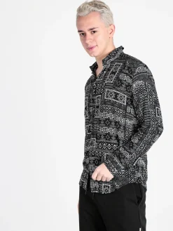 Ange Wear Camicia uomo leggera con stampe