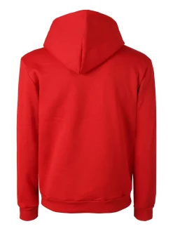 Ange Wear Felpa di Natale da uomo con cappuccio e interno felpato - rosso