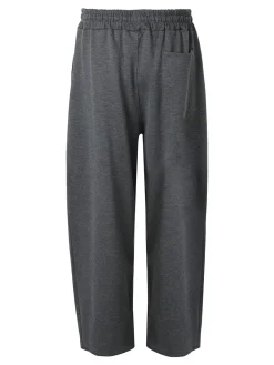 Ange Wear Pantaloni da uomo oversize a gamba larga con coulisse - grigio