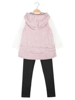 Aosi Lan Completo 3 pezzi da bambina con ecopelliccia